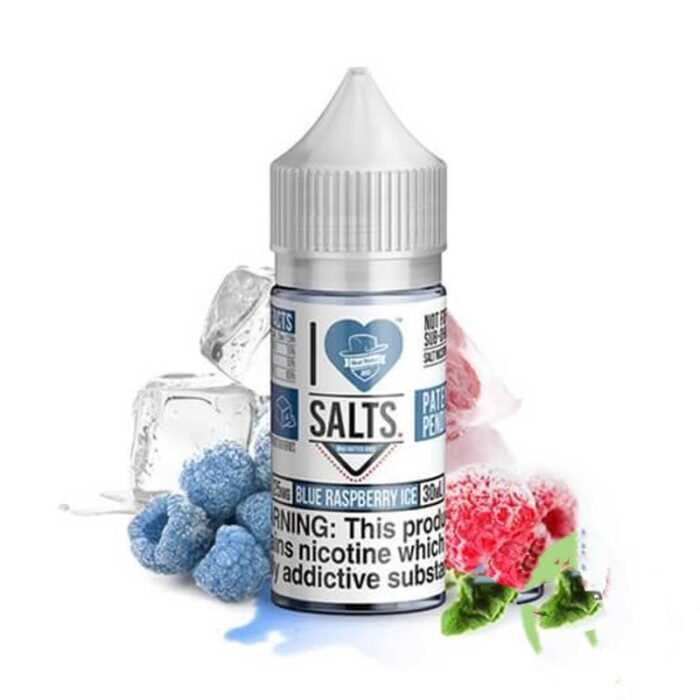 I Love Salts Nicotine Salt E Liquid By Mad Hatter 30Ml Blue Raspberry Ice 96678