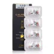 4 Pack of Uwell Caliburn G2 replacement coils with visible coil design and specifications.