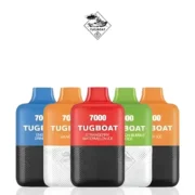 Shop now Tugboat Super 7000 Puffs at Vape King Dubai: a premium vape with 7000 puffs, 5% nicotine, and customizable options for discerning vapers.