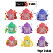the image is about Vabar Pod Fun 10000 Puffs disposable vape it shows various colors and flavors