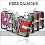 Assorted Nerd Diamond 7000 Puffs disposable vapes with vibrant colors and visible branding