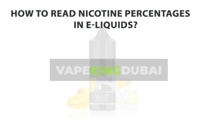 How To Read Nicotine Percentages In E Liquids