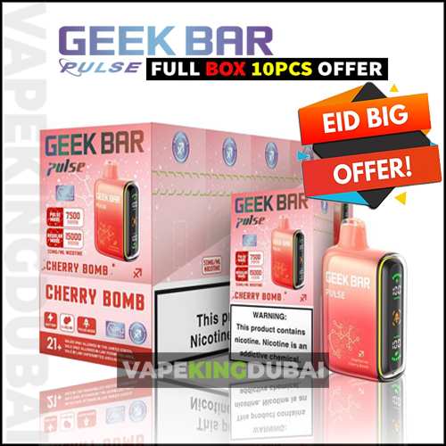 Geek Bar Pulse 15000 Puffs Full Box Vapekingdubai