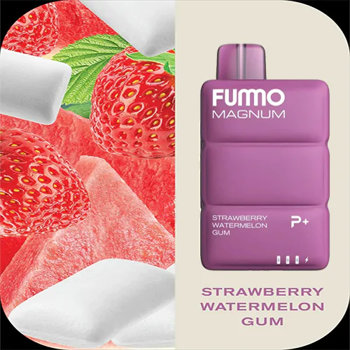 Fummo Magnum 8000 Puffs Strrawberry Watermelon Gum Vapekingdubai