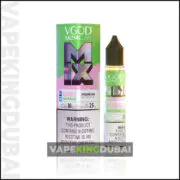 The image displays a bottle of VGOD Iced Mix Bubble Watermelon SaltNic 30ml e-liquid